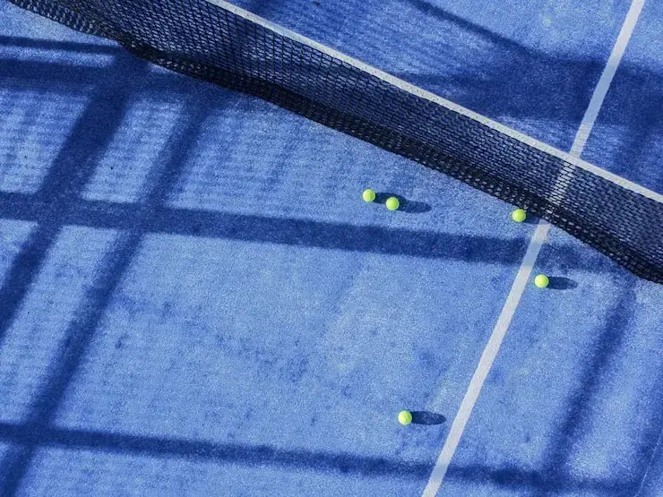 Vista aérea de las canchas de pádel